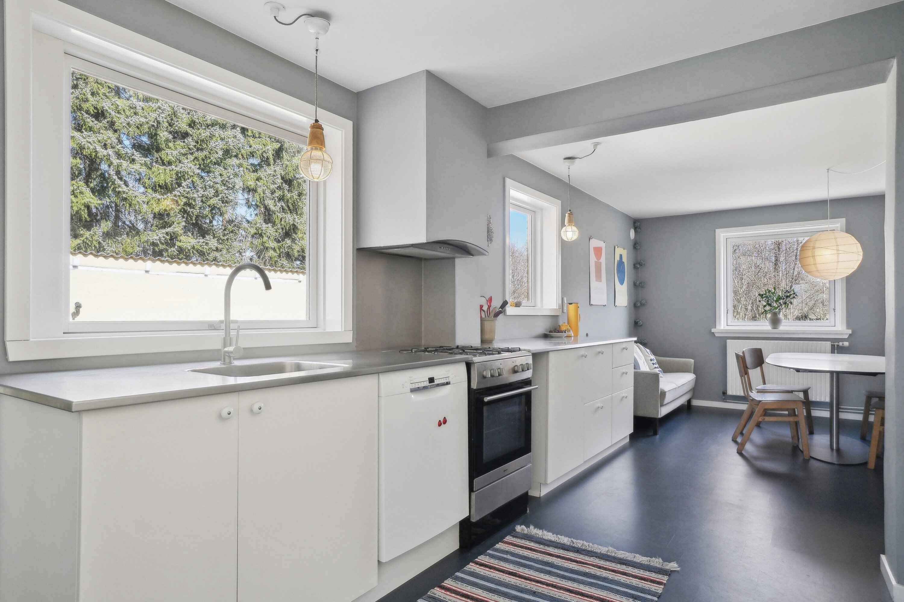 Fridge, oven, stovetop, dishwasher