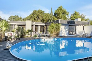Pool - Holiday home with pool terraces near beach (Sjællands Odde)