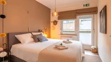 2 slaapkamers, een bureau, wifi, beddengoed