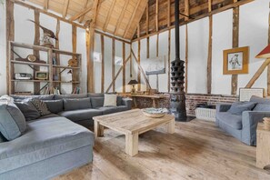 TV, fireplace, books, stereo - Luxe vakantiewoning Poperinge (Poperinge)
