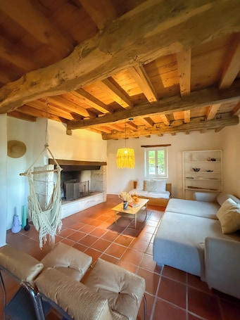 Living area. My country house with swimming pool