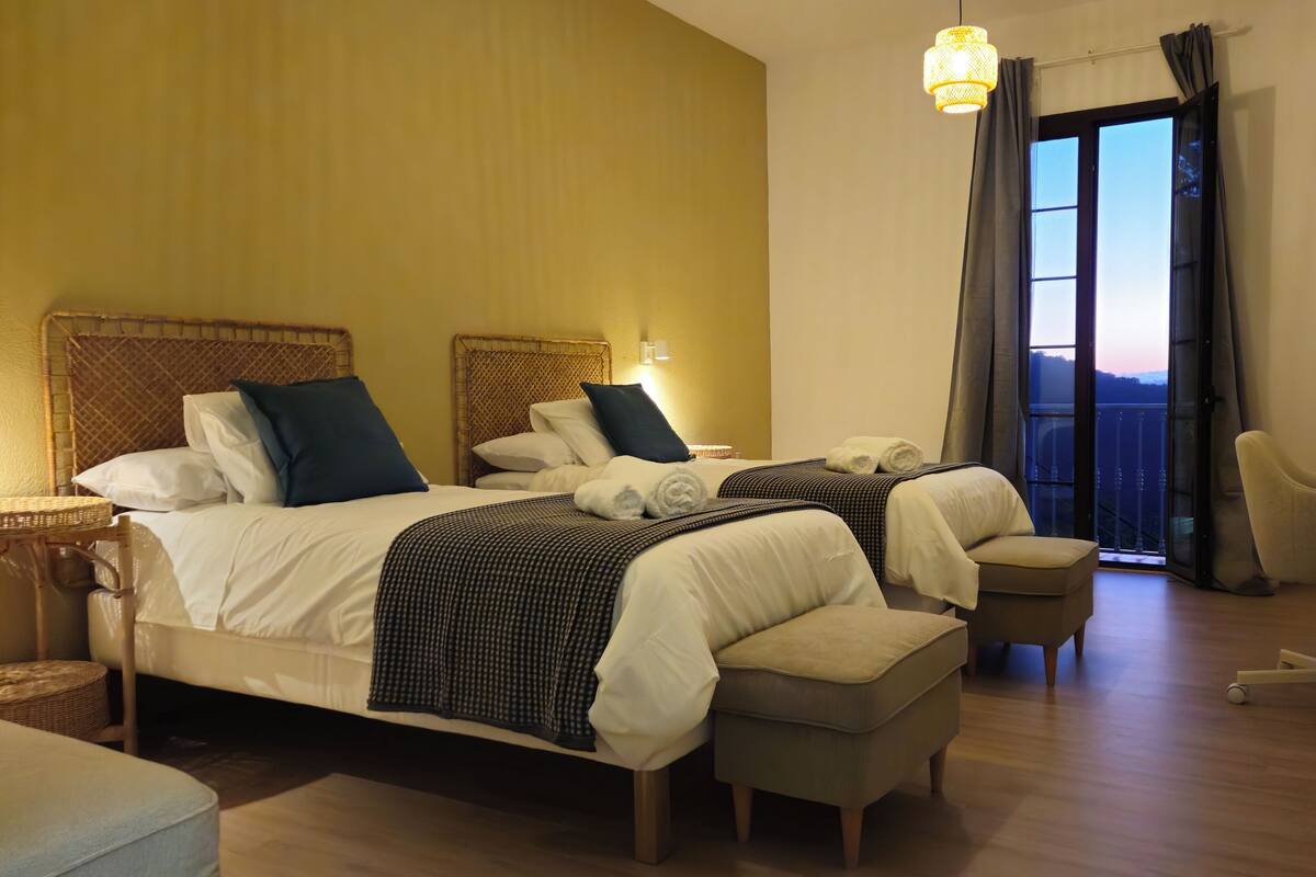 Triple Room, Balcony, Mountain View | Desk, laptop workspace, blackout curtains, free WiFi