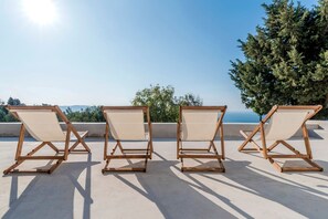 Terrace/patio - Alluring Mykonos Villa | Villa Kyma | 4 Bedrooms | Panoramic Sea Views |. (Mykonos)