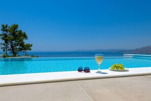Pool - Elegant Rhodes Villa | Villa Doric Dawn | 2 Bedrooms | Breathtaking Sea Views. (Lindos)