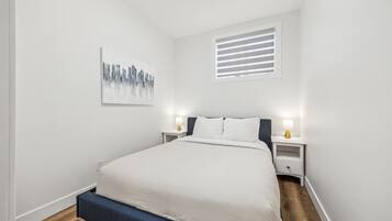 Iron/ironing board, travel crib, WiFi, bed sheets