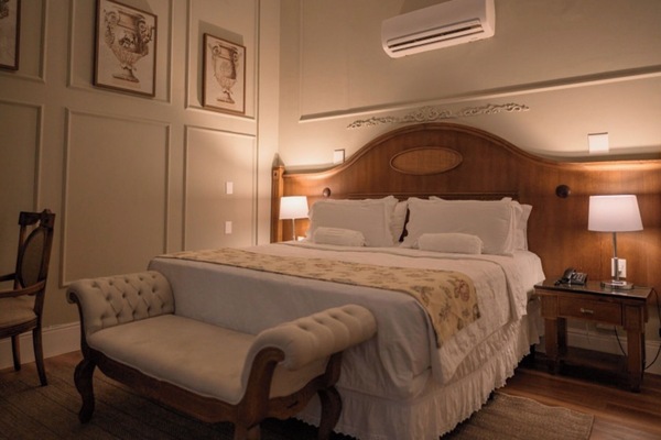 Bedroom. Interior and views may vary by availability.