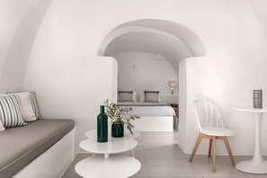 Interior - Endearing Santorini Suite | Selene Moonlight Cave Suite | Breathtaking Caldera. (Oia)