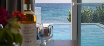 Dazzling Samos Beachfront Villa | Villa Elysian Skies | Panoramic Sea Views |.