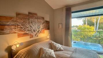 Vila superluxo, 4 quartos, piscina particular, vista para o mar | Roupas de cama premium, cofres nos quartos, quartos à prova de som