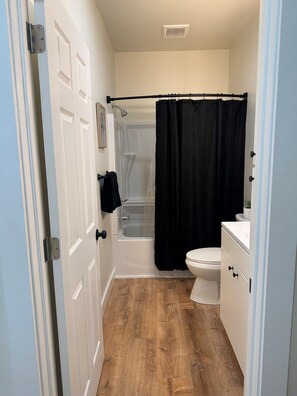 Hair dryer, towels