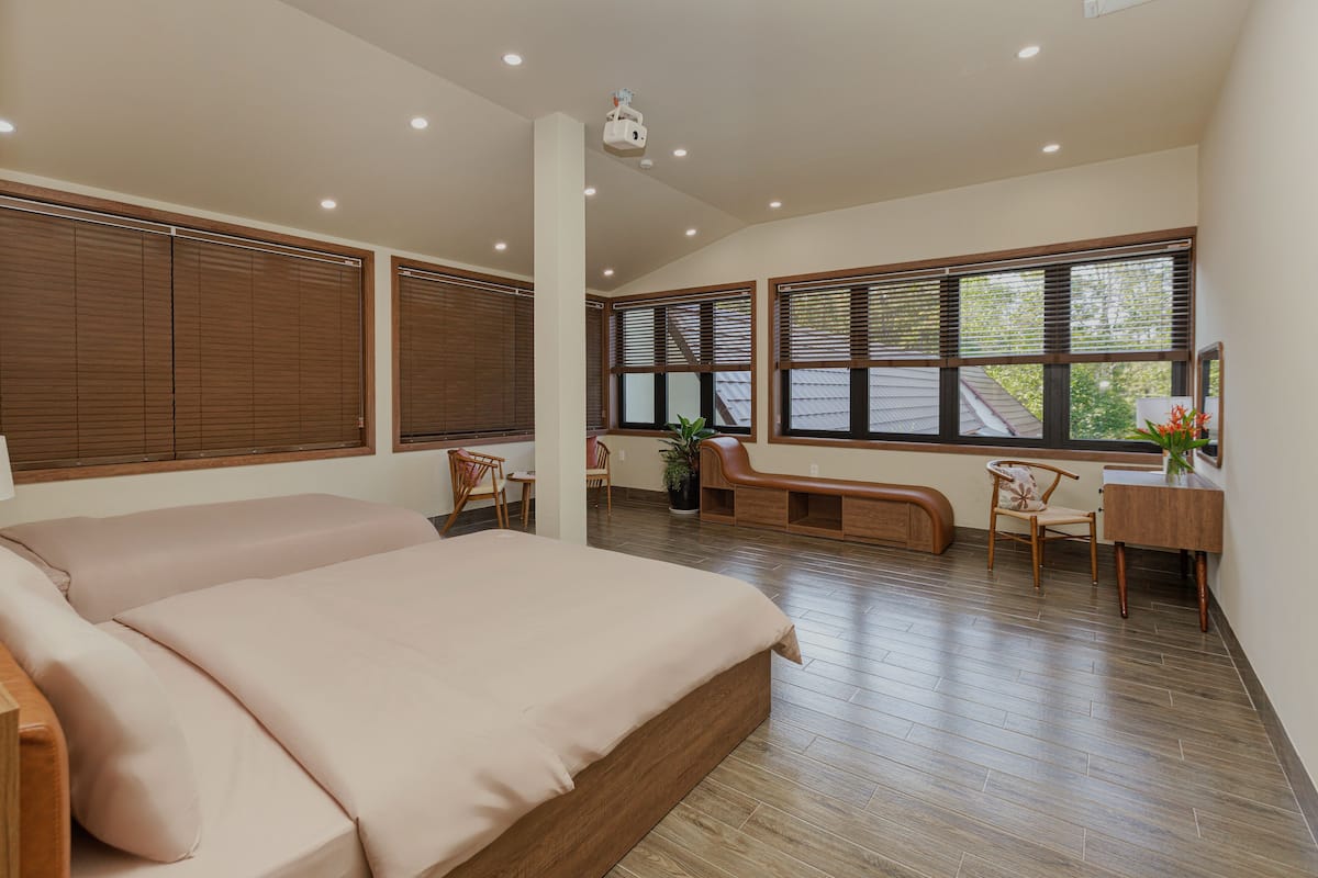 Family Quadruple Room | In-room safe, desk, laptop workspace, blackout curtains