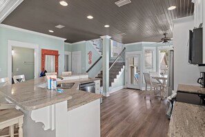 Fridge, microwave, oven, stovetop - 🏖️Private Fenced in Pool-Steps to Beach-Cabana House-Cobia Cabana☀️ (Destin)