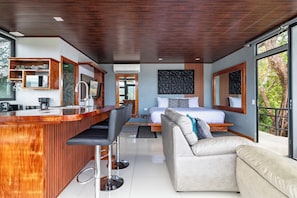 1 bedroom, internet, bed sheets - Mini-cottage on the mountain with luxury view + fire pit and jacuzzi (Monteverde)