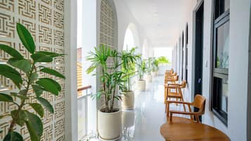 Deluxe tweepersoonskamer, 1 kingsize bed | Terras