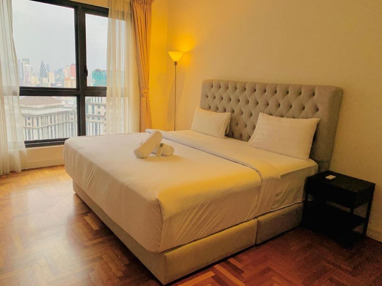 Apartemen Standar, 1 kamar tidur, balkon, pemandangan kota | Brankas, setrika/meja setrika, dan Wi-Fi gratis