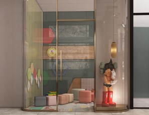 Área de juegos infantiles bajo techo