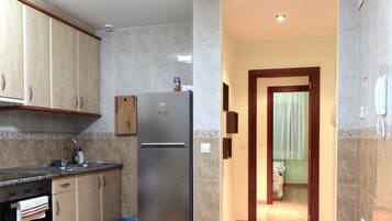 Leilighet, 1 dobbeltseng med sovesofa, kjøkken | Eget kjøkken