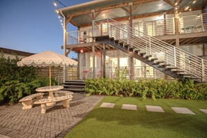 Terrace/patio - Spacious 2BR/2BA in the heart of Little Havana—steps to Calle Ocho, walk to local cafés, culture, and nightlife. Enjoy a stylish, fully equipped stay, with balcony, fast WiFi, and free parking.  Second Floor Walk-Up Unit. (Miami)