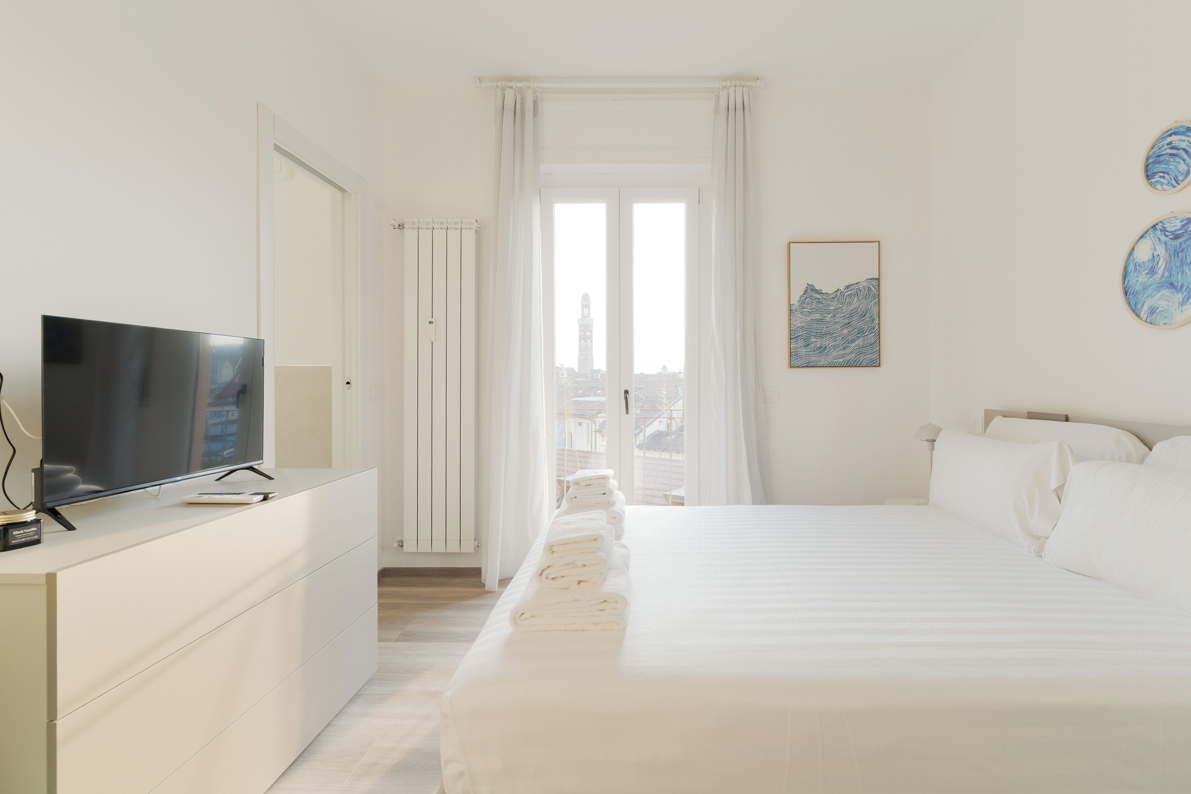 Apartment, Balkon, Flussblick