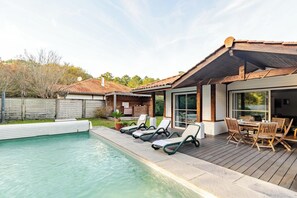 Pool - 105 m² villa near the ocean with pool and garden (Moliets-et-Maa)