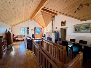 Télévision, cheminée