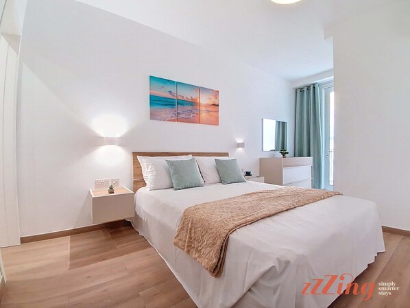 2 多间卧室、熨斗/熨衣板、旅行婴儿床、WiFi