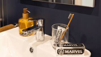 Estudio, no fumadores | Baño | Ducha, toallas y papel higiénico