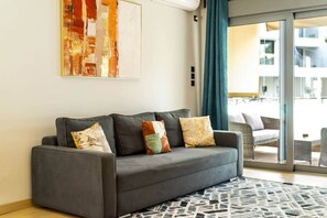 TV - Beachside Family Apartment - Available per month (Voula)