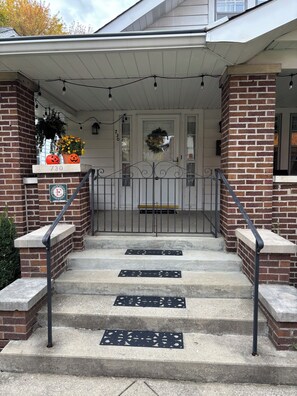 Exterior detail - Mable’s Place at Emerson Heights.  Near Irvington, Fountain Square and downtown. (Indianapolis)