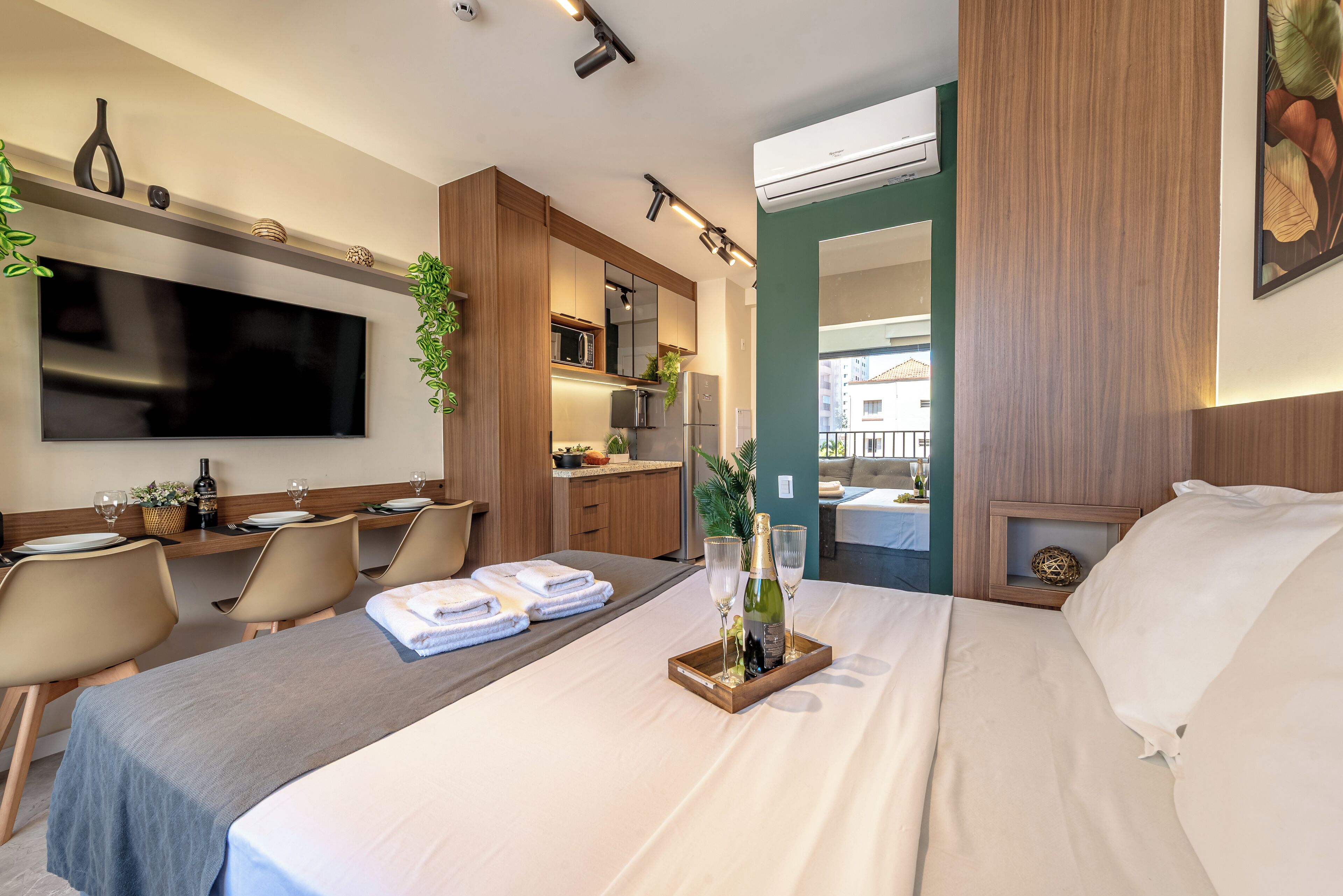 Apartamento | Cortinas blackout, Wi-Fi de cortesia