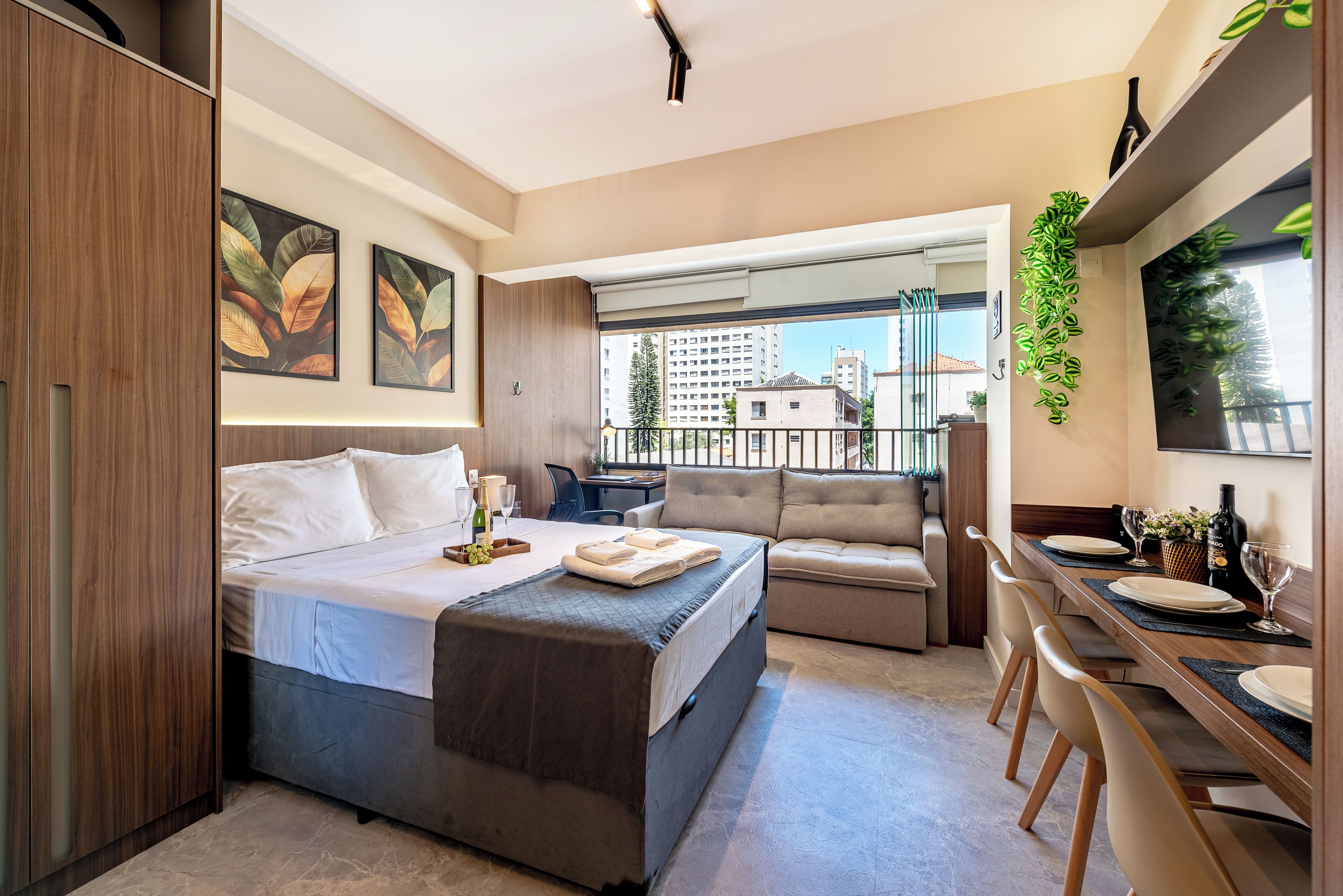 Apartment | Verdunkelungsvorhänge, kostenloses WLAN