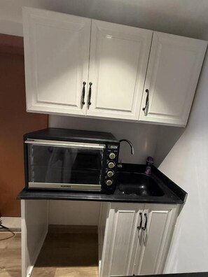 Studio - utsikt mot staden | Eget kök