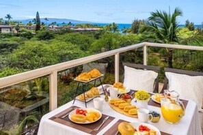 Outdoor dining - Oceanview Retreat – 2 Side-by-Side Condos! (Kihei)