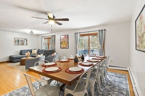 Dining - Dual Home Retreat! Walk Between Both! Sleeps 28! Dogs OK! (Newfield)