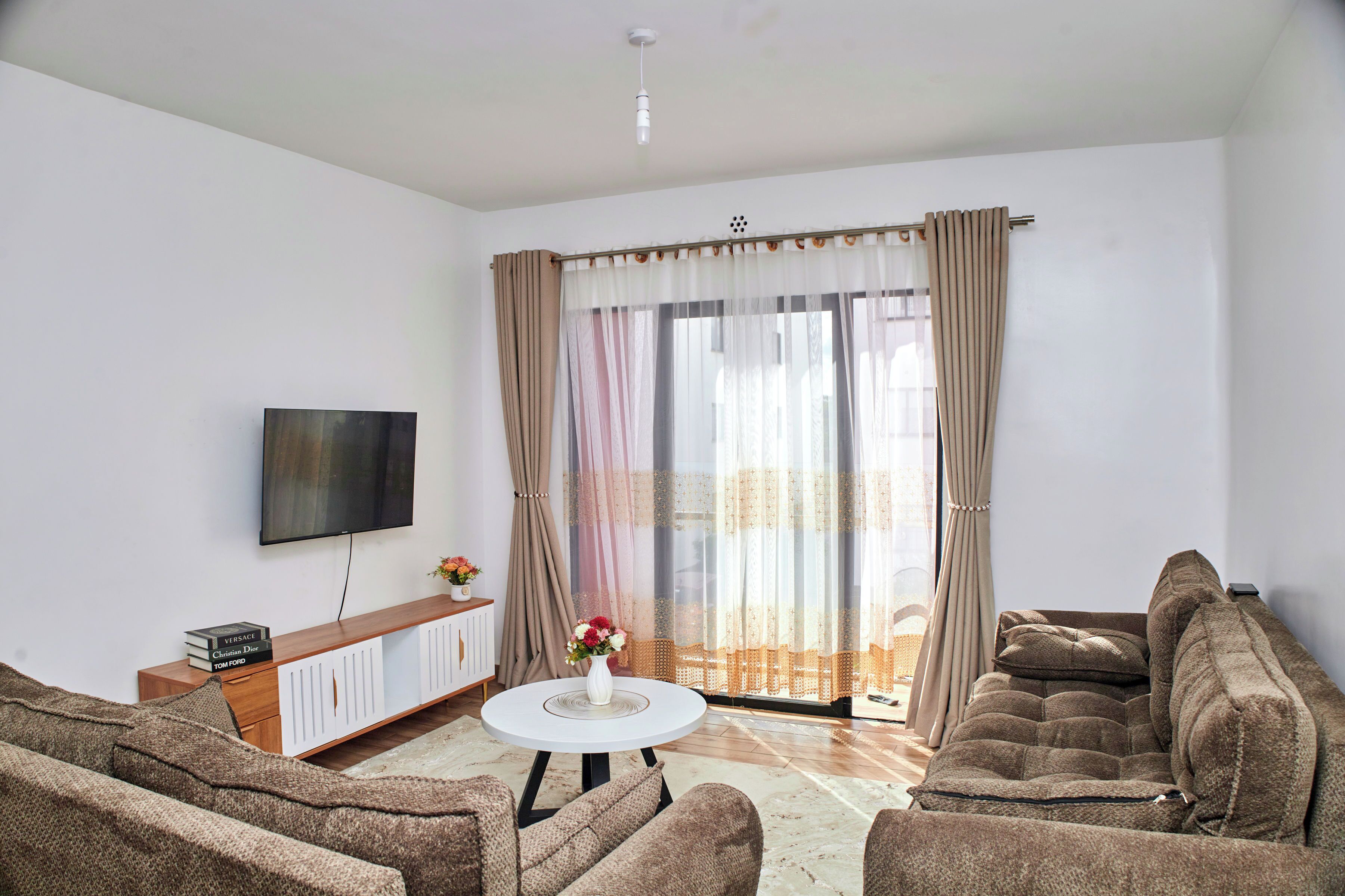 Smart TV, table football, books