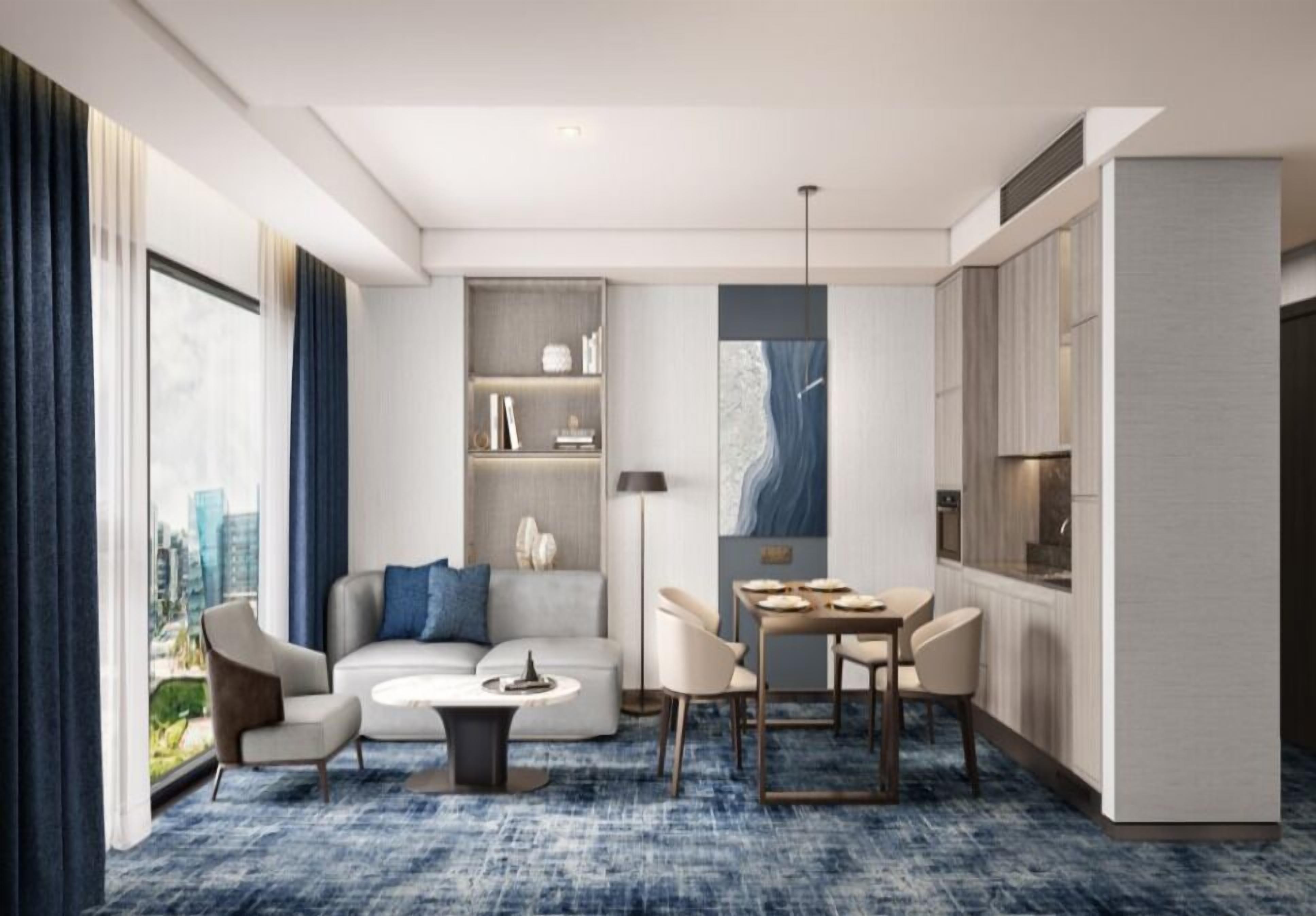 Suite – premier, 1 kingsize-seng (Residence) | Safe på rommet, skrivebord og skrivebord for bærbar PC