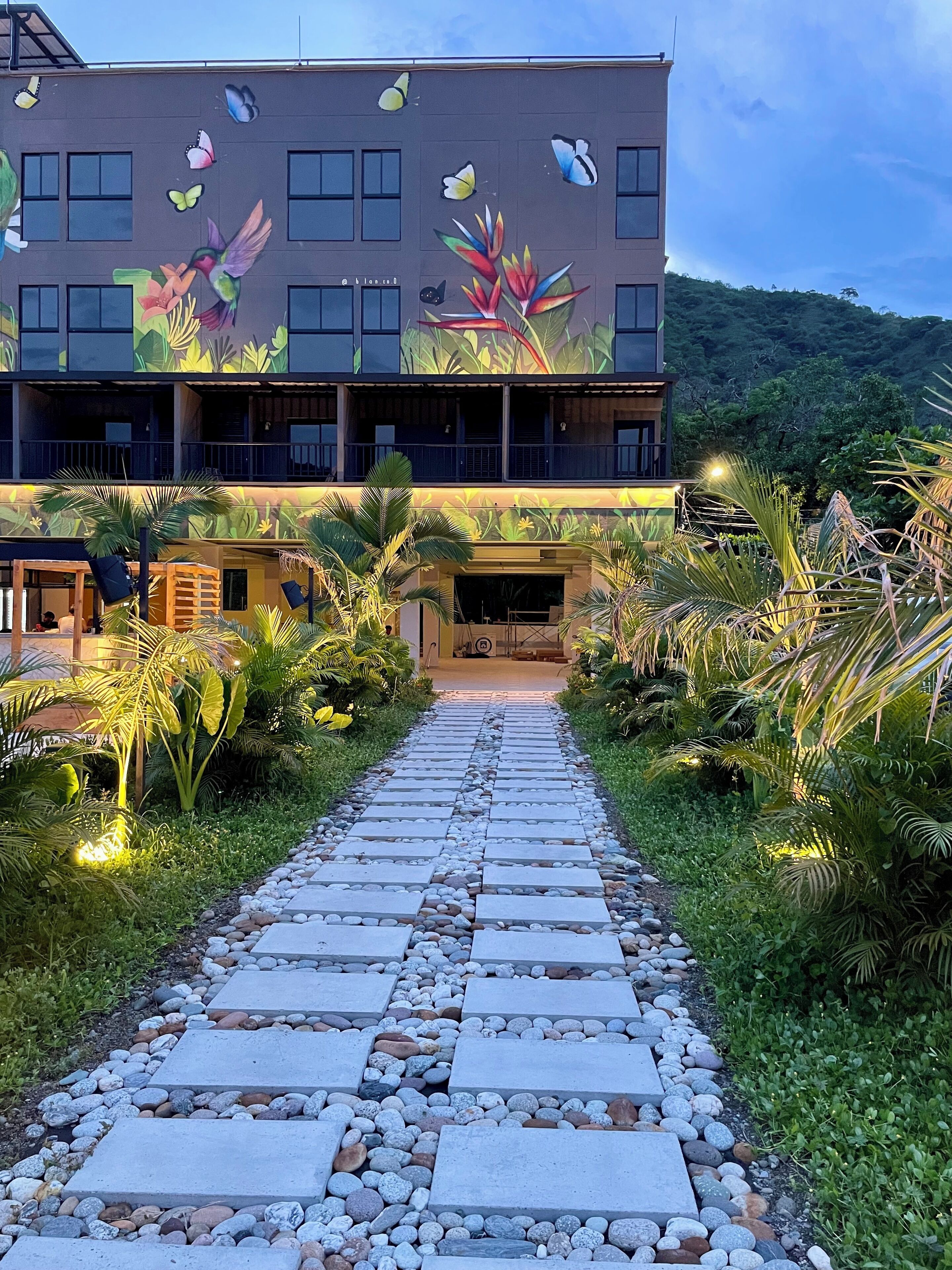 Entrada de la propiedad