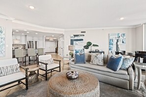 Condo, Multiple Beds (Portofino Island Resort 4-704) | Living area - Portofino Island Resort 4-704 (Pensacola Beach)