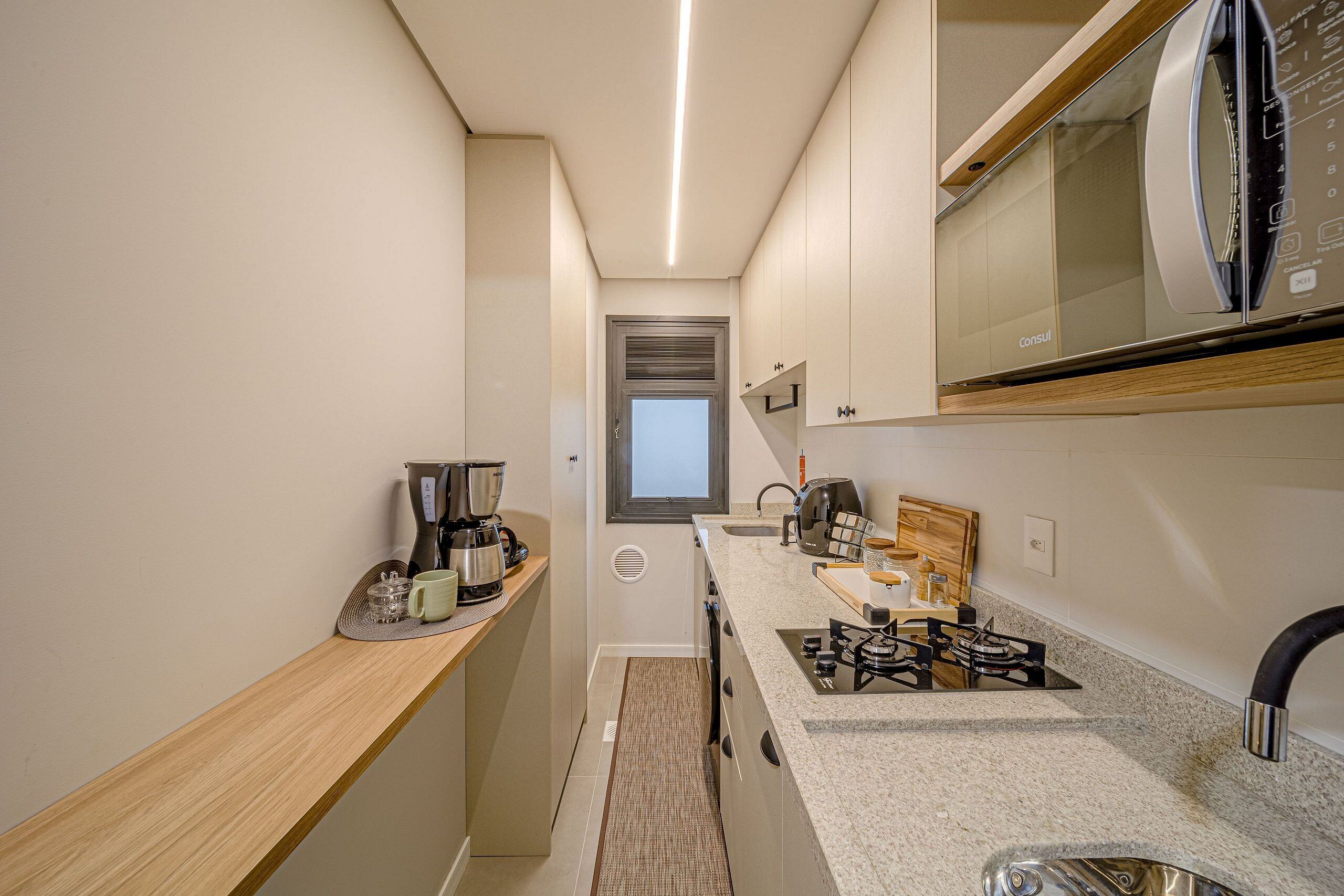 Apartment | Private kitchen | Fridge, microwave, stovetop, cookware/dishes/utensils