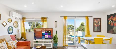 Smart TV, books, music library