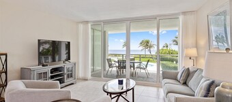 Ocean front one-bedroom in Delray, spectacular views, walk to Atlantic Ave