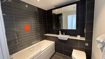 Towels, soap, toilet paper