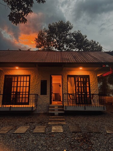 Tiny house, surrounded by nature in the city.