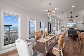 Dining - Beachfront | Sleeps 15 | Hot Tub | Fire Pit (Crystal Beach)