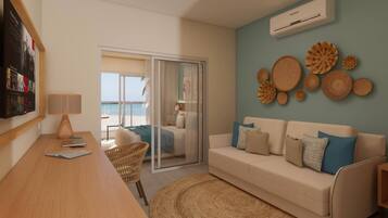 Deluxe Room, 1 Queen Bed with Sofa bed, Non Smoking, Ocean View