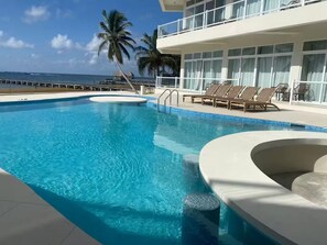 Outdoor pool - Styles Beach 1B - Beach View Condo w/ Pool (San Pedro)