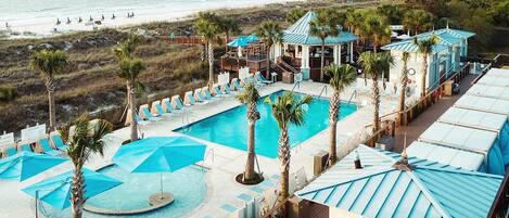 Indoor pool, outdoor pool