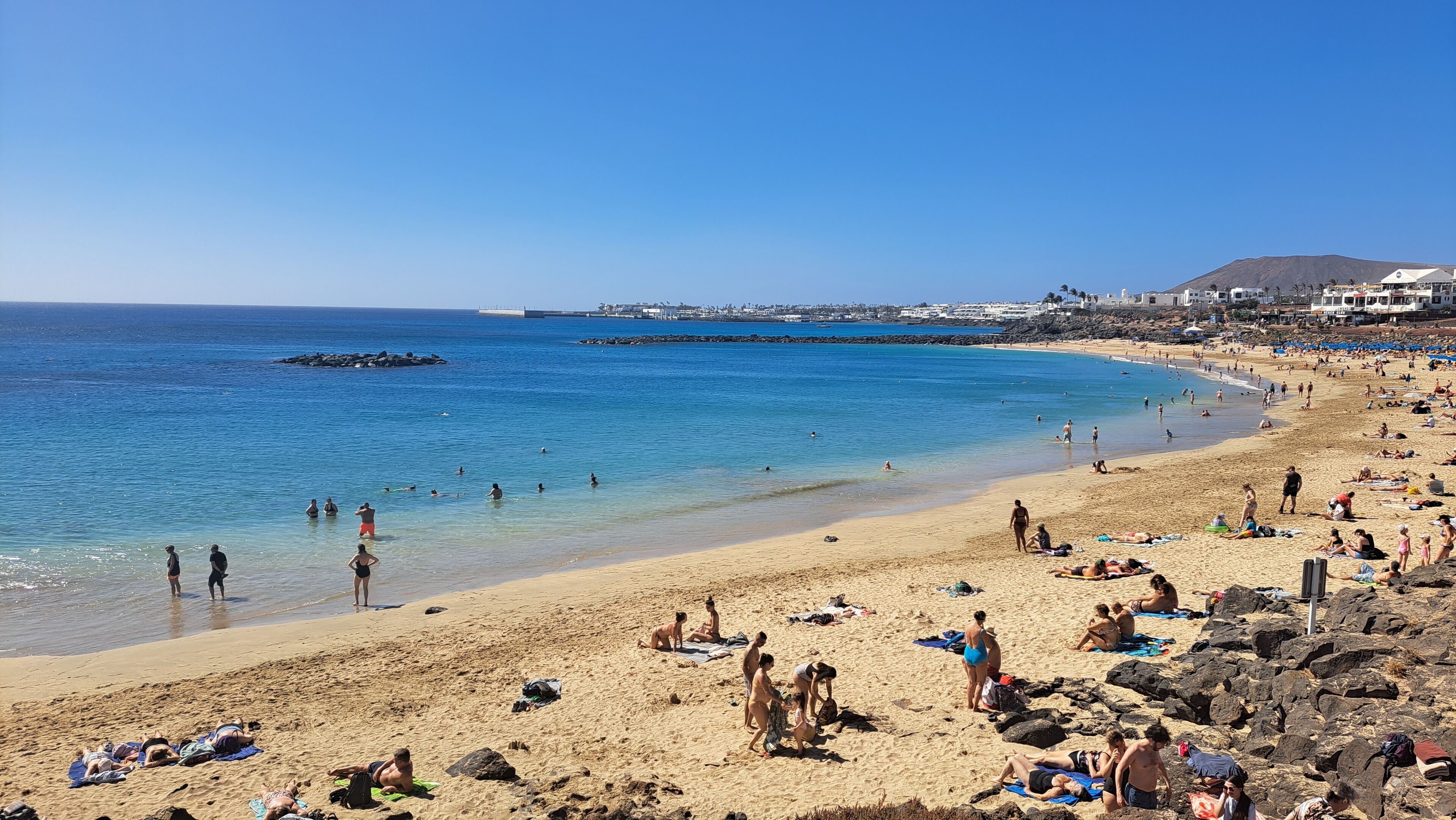Tæt på stranden, badehåndklæder