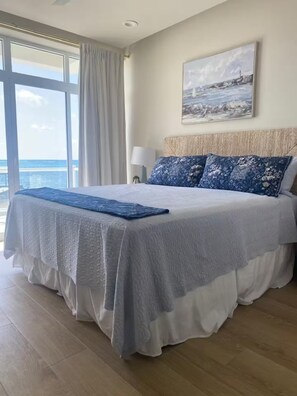 2 bedrooms, iron/ironing board, WiFi, bed sheets - Styles Beach 2A - Luxury Beachfront Condo w/ Pool (San Pedro)