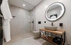 Shower, hair dryer